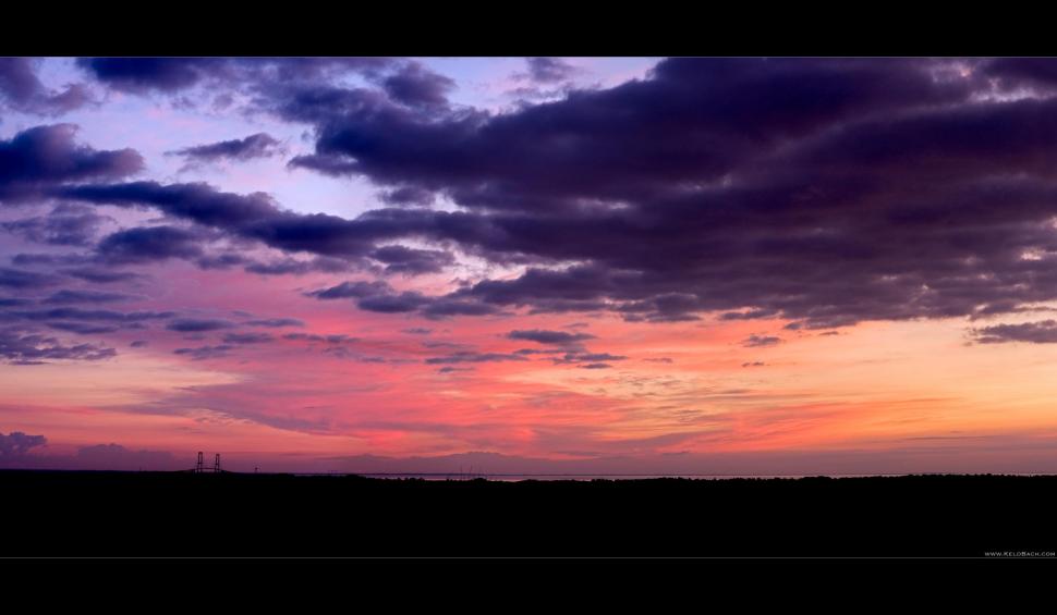 Great Belt Sunset wallpaper,nature HD wallpaper,sunset HD wallpaper,clouds HD wallpaper,nature & landscapes HD wallpaper,2400x1400 wallpaper