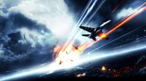 Video Games Aircrafts Night Lights Artwork Battlefield 3 wallpaper thumb