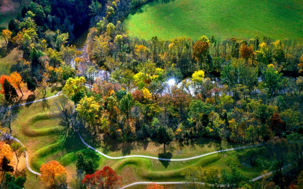 The Great Serpent Mound,adams County, Ohio. wallpaper,serpent mound HD wallpaper,magic HD wallpaper,historic HD wallpaper,effigy mound HD wallpaper,3d & abstract HD wallpaper,1920x1200 wallpaper