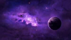 Space, Planet, Space Art, Purple wallpaper thumb