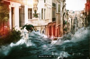 Flood, House, Car, Person, Skateboard wallpaper thumb