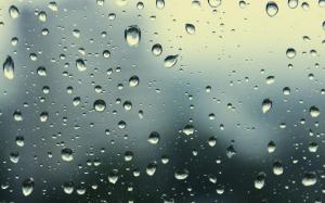 Rain drops on glass wallpaper thumb