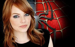 Emma Stone in The Amazing Spider Man HD wallpaper thumb