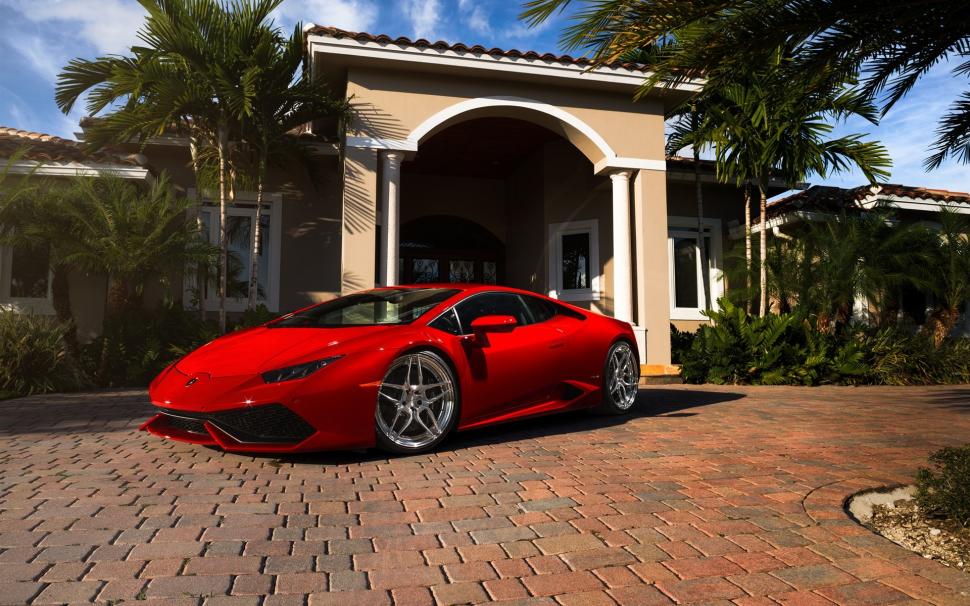 Red Lamborghini Huracan supercar, Miami, Florida wallpaper,Red HD wallpaper,Lamborghini HD wallpaper,Supercar HD wallpaper,Miami HD wallpaper,Florida HD wallpaper,1920x1200 wallpaper
