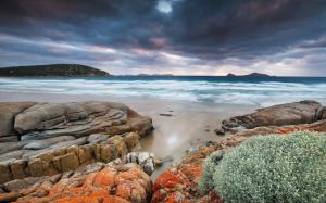 Australia, Wilsons Promontory, Whiskey Bay, sea, coast, rocks wallpaper thumb