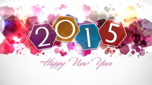 Happy New Year 2015, colorful design wallpaper thumb