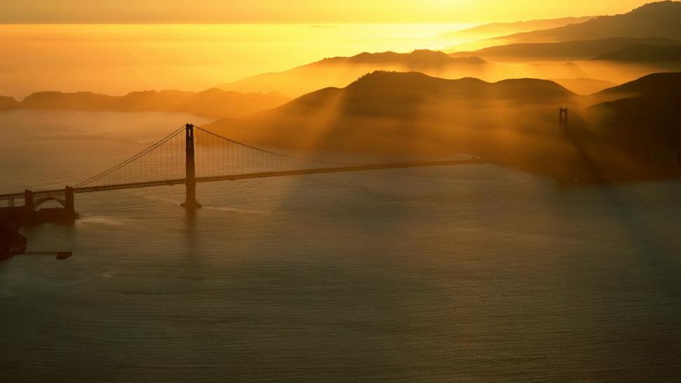 Golden Gate Bridge at Sunset wallpaper,USA HD wallpaper,1920x1080 wallpaper