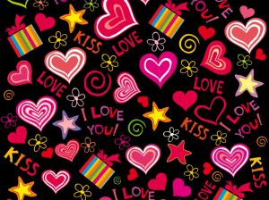 Love hearts, vector, romantic, Valentine day wallpaper thumb