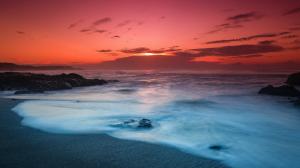 Sunset sky sea wallpaper thumb