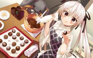 Anime Girls, Kasugano Sora, Yosuga no Sora, Cooking, Dessert wallpaper thumb