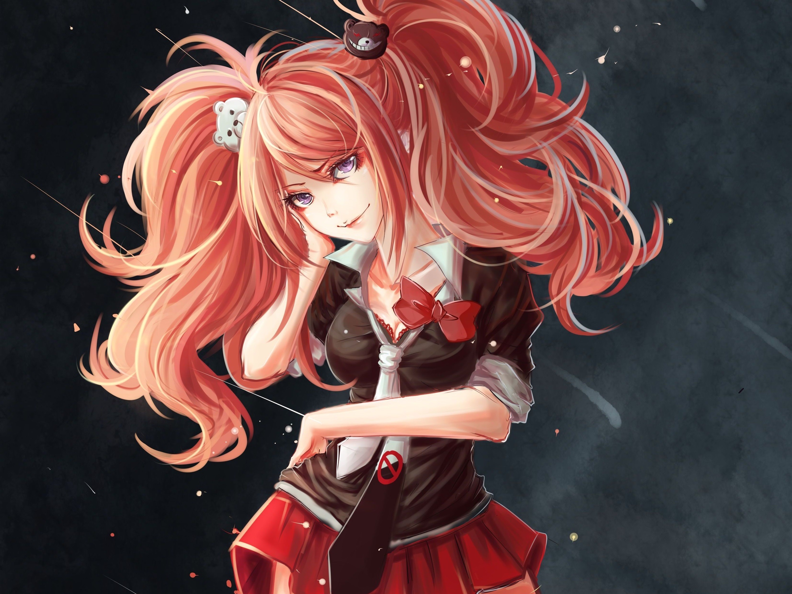 Download wallpaper for 320x240 resolution | Beautiful anime girl, pink
