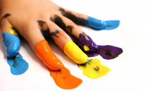 Colorful Paint Hands HD wallpaper thumb