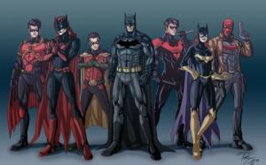 Batman Robin Batgirl HD wallpaper thumb