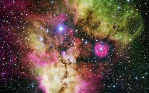 Colorful Galaxy Hubble wallpaper thumb