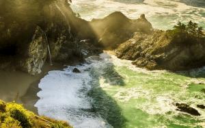 Monterey County, California, USA, McWay Falls, sea wallpaper thumb