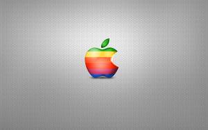 Rainbow Apple logo wallpaper thumb