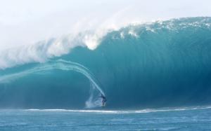 Surfer on Bog Wave wallpaper thumb