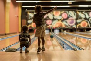 Small boys bowling wallpaper thumb