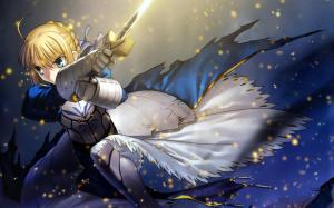 Night of Destiny, I sword will vary with the Ru, Fate, saber, ACG, Anime girl, Japanese anime wallpaper thumb