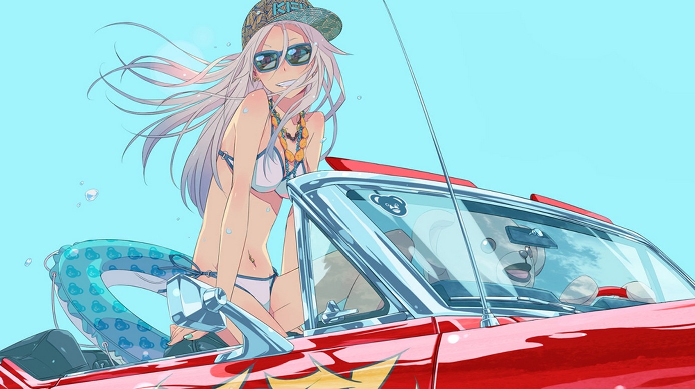 Sunglasses, Convertible, Summer, Girl wallpaper | anime | Wallpaper Better