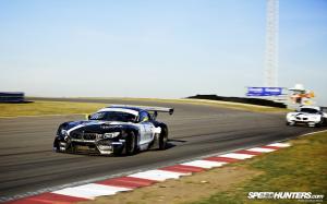 BMW Z4 Race Car Race Track Motion Blur HD wallpaper thumb