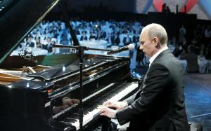 Vladimir Putin Playing Piano wallpaper thumb