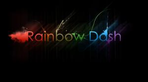 My Little Pony Rainbow Dash Black HD wallpaper thumb