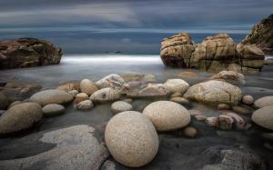 Rocks Stones Ocean HD wallpaper thumb