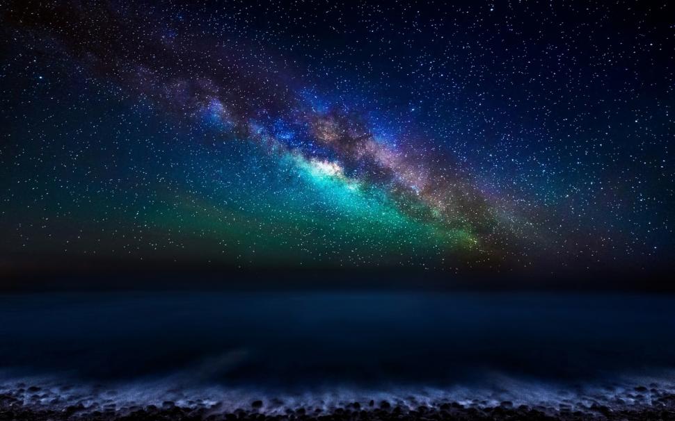 Milky Way Galaxy from the Canary Islands wallpaper,milky way HD wallpaper,canary islands HD wallpaper,ocean HD wallpaper,sky HD wallpaper,night HD wallpaper,stars HD wallpaper,1920x1200 wallpaper