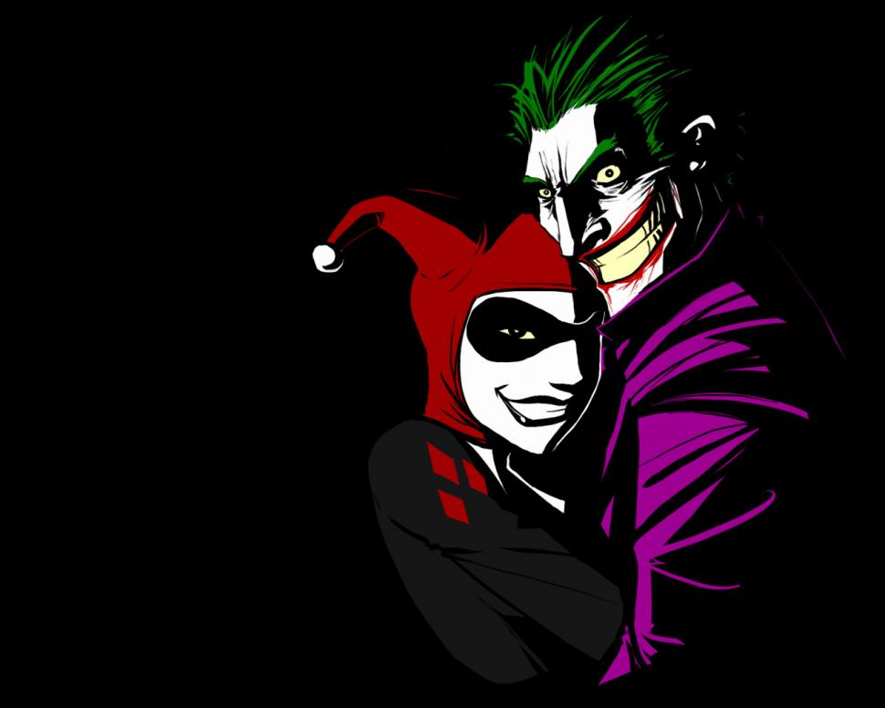 Joker Batman Harley Quinn Black HD wallpaper | anime | Wallpaper Better