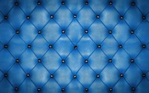 Blue leather, upholstery, texture wallpaper thumb