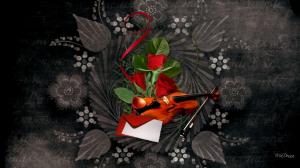 Grunge Musical Valentine wallpaper thumb
