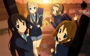 K-ON!, Anime Girls, Akiyama Mio, Tainaka Ritsu, Kotobuki Tsumugi, Hirasawa Yui wallpaper thumb