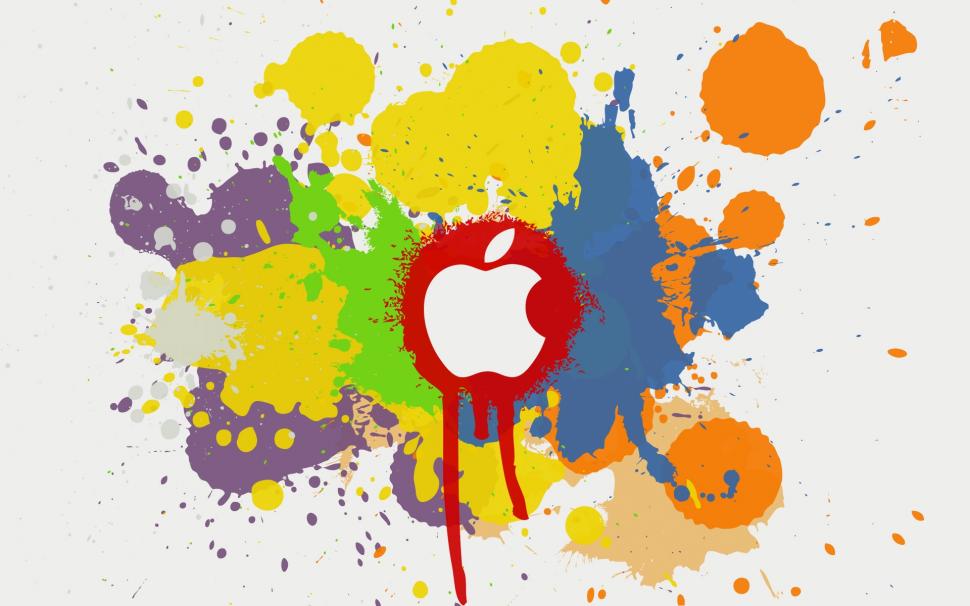 Apple Color Splash Effect wallpaper,splash HD wallpaper,background HD wallpaper,design HD wallpaper,apple logo HD wallpaper,logo apple HD wallpaper,1920x1200 wallpaper