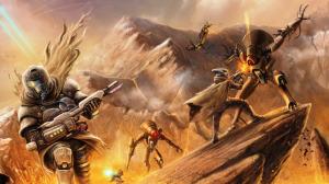 Destiny Battle Robots Soldiers Art wallpaper thumb