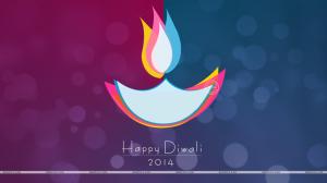 Diwali Diya In Floral wallpaper thumb