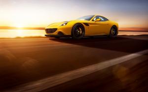 Ferrari California T, Novitec Rosso, Car, Road, Yellow Cars wallpaper thumb