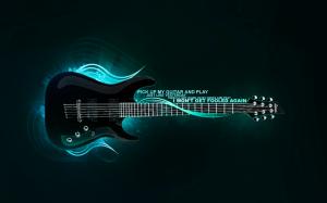 Guitar Glow  High Resolution Jpeg wallpaper thumb