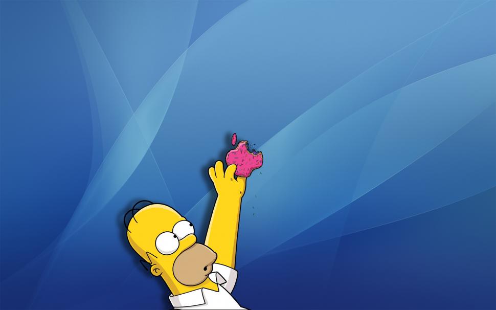 Super Simpsons Homer Apple wallpaper,2560x1600 wallpaper
