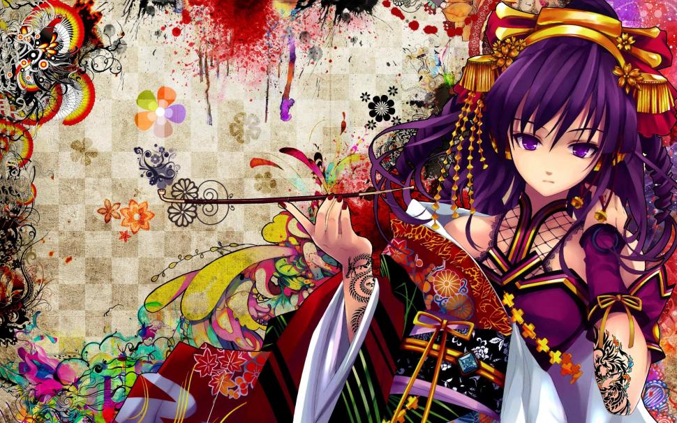 Yukata, Anime Girls, Multicolor, Kimono wallpaper,yukata HD wallpaper,anime girls HD wallpaper,multicolor HD wallpaper,kimono HD wallpaper,2560x1600 wallpaper