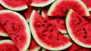 Watermelon slices, summer fruits wallpaper thumb