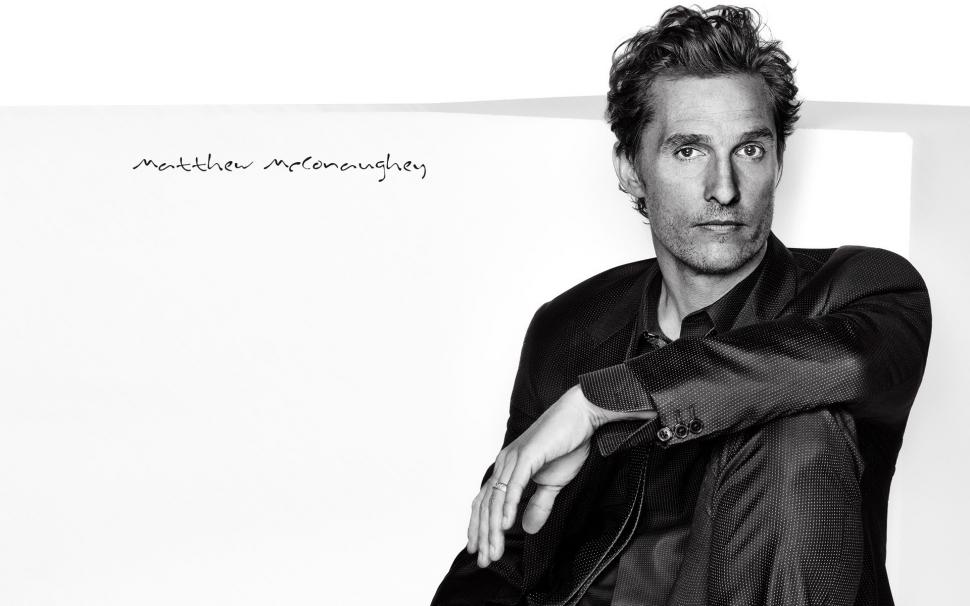 Matthew McConaughey Black and White wallpaper,1920x1200 wallpaper