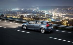 Volvo, Car, Highway, City, Night wallpaper thumb