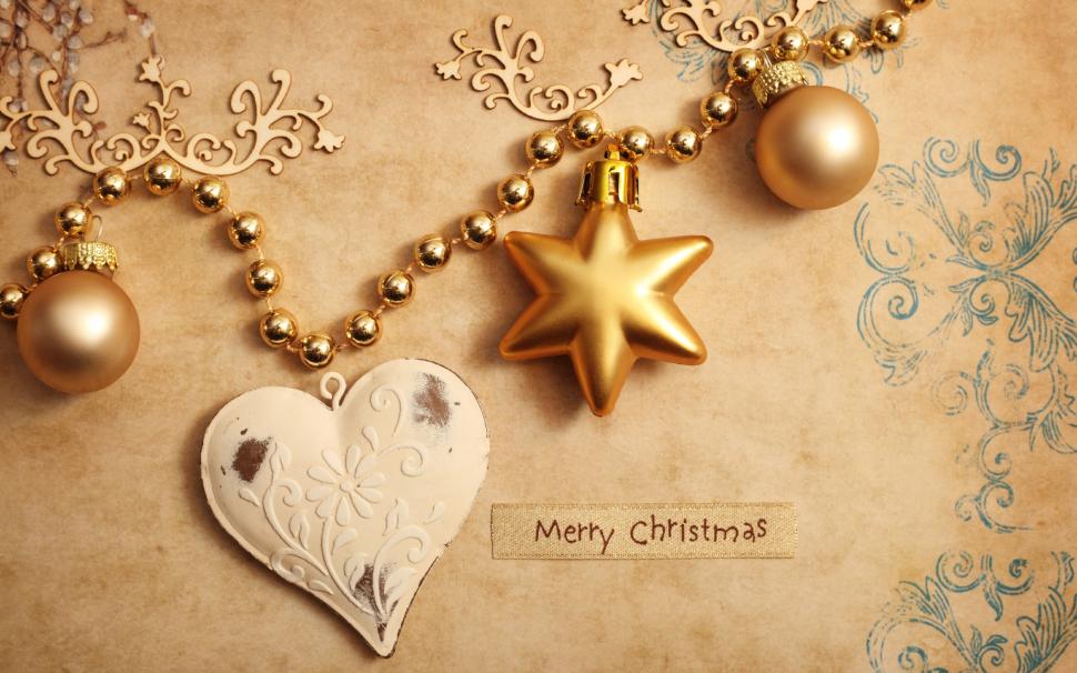 Merry Christmas Card wallpaper,balls HD wallpaper,heart HD wallpaper,ornaments HD wallpaper,2560x1600 wallpaper