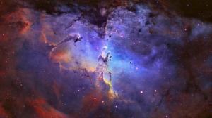 Nebula Stars Purple HD wallpaper thumb