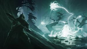 Skyrim Elder Scolls Drawing Witch HD wallpaper thumb