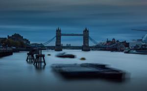 Tower Bridge London Bridge River Timelapse HD wallpaper thumb