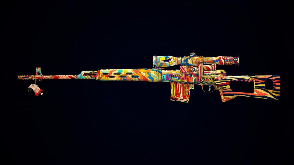 Colorful Gun Design wallpaper,colorful HD wallpaper,gun design HD wallpaper,1920x1080 wallpaper