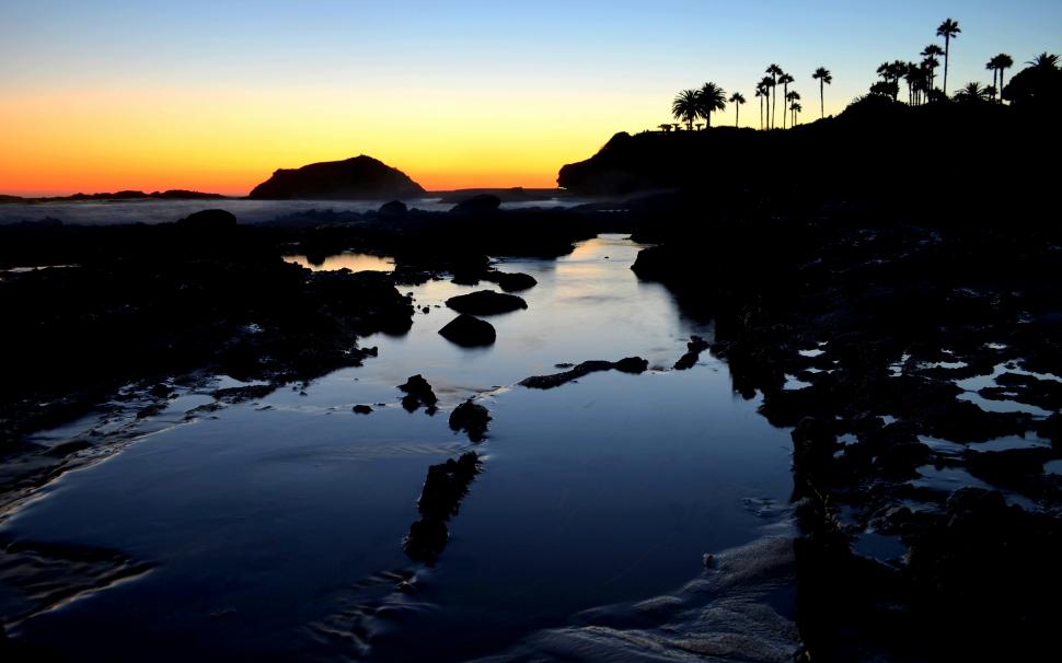 Sunset at Laguna Beach wallpaper,sunset HD wallpaper,beach HD wallpaper,laguna HD wallpaper,2880x1800 wallpaper