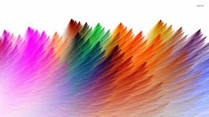 ╭♥╯♫ Rainbow Feathers ♫╭♥╯ wallpaper thumb